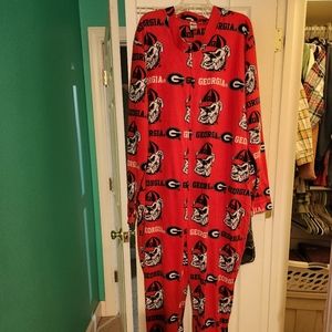 Georgia Bulldogs Unisex Adult Footie Pajamas